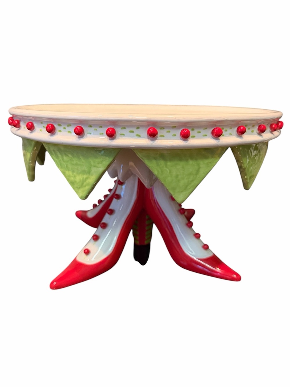 Dept 56 Cake Stand Witchy Feet GRINCHMAS Patience Brewster Krinkles High Heels